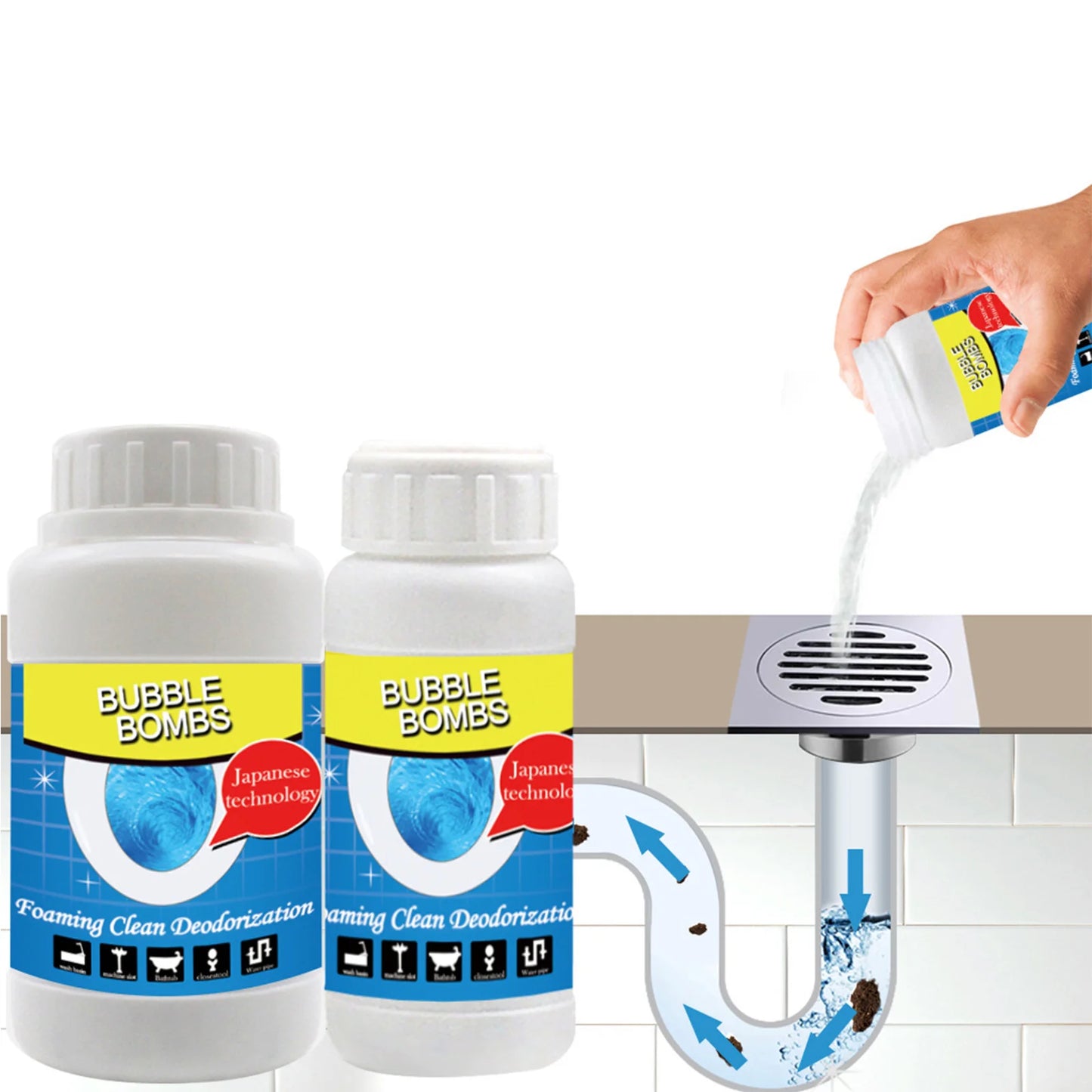 BUBBLE BUMB™ POTENTE DESTAPADOR DE CAÑERIAS