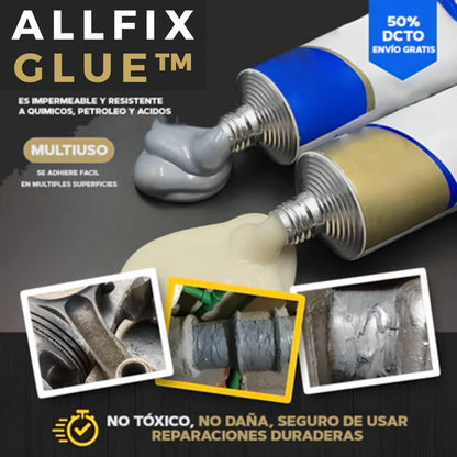 ALLFIXGLUE ™ - SUPER PEGAMENTO REPARADOR DE SUPERFICIES Y METALES