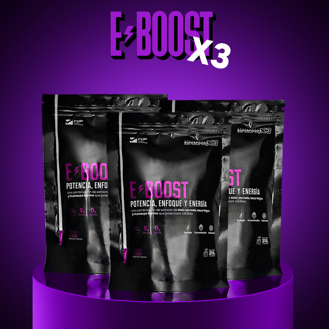 3 PACKS: EBOOST ™ - FUENTE DE ENERGÍA VITAL